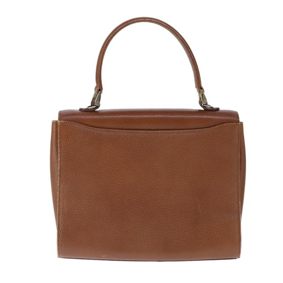 Burberrys Hand Bag Leather 2way Brown Auth ti2407 - Picture 2 of 16